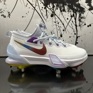 Nike‎ Force Zoom Trout 9 Elite Baseball Cleats Rainbow Mens Size 7 FV4575-106